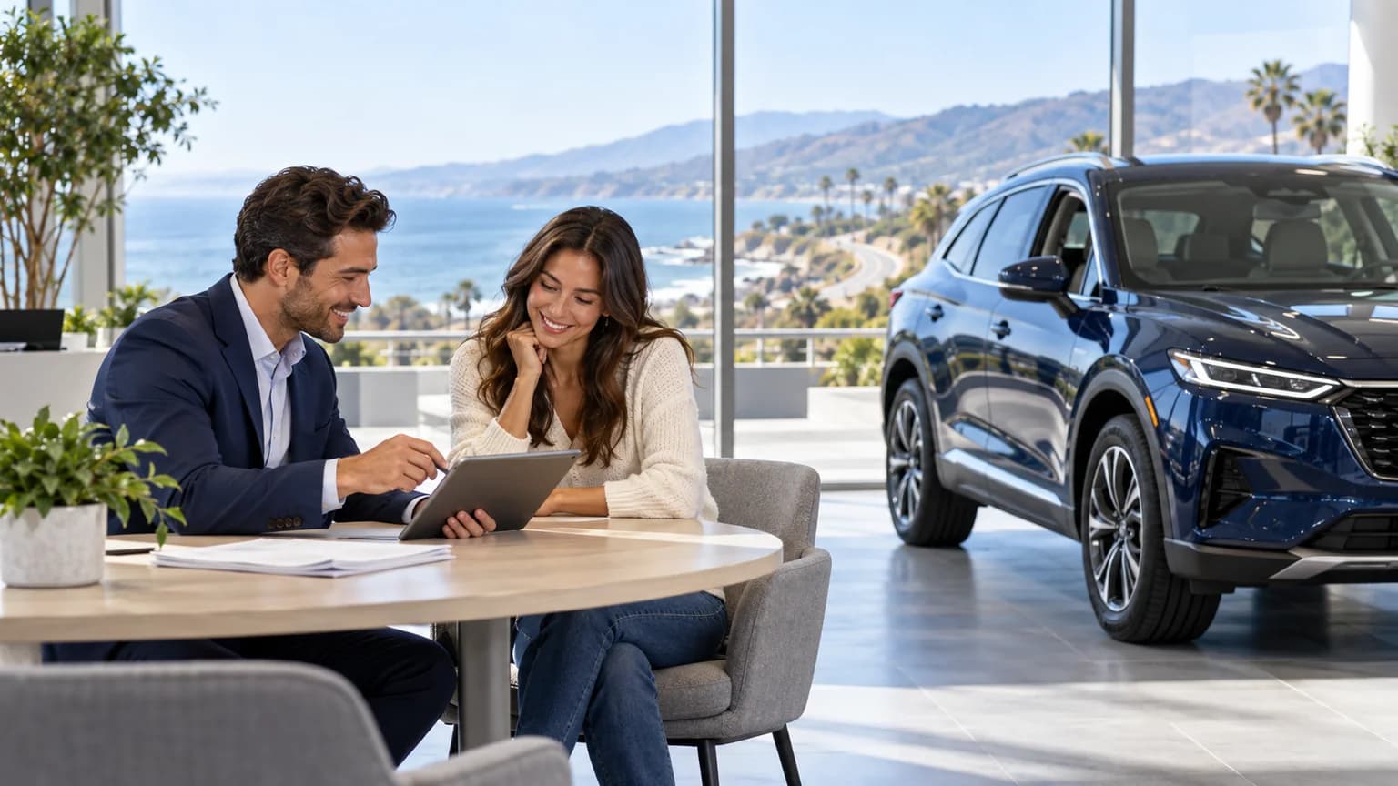 California vehicle buyer reviewing tax, title, and registration costs